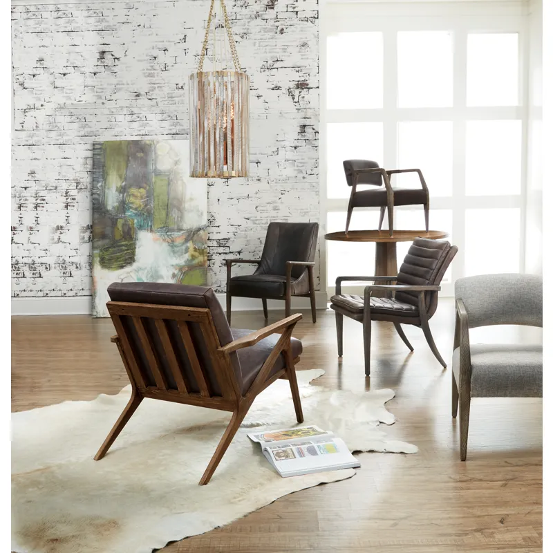 Mason Exposed Wood Club Chair Room