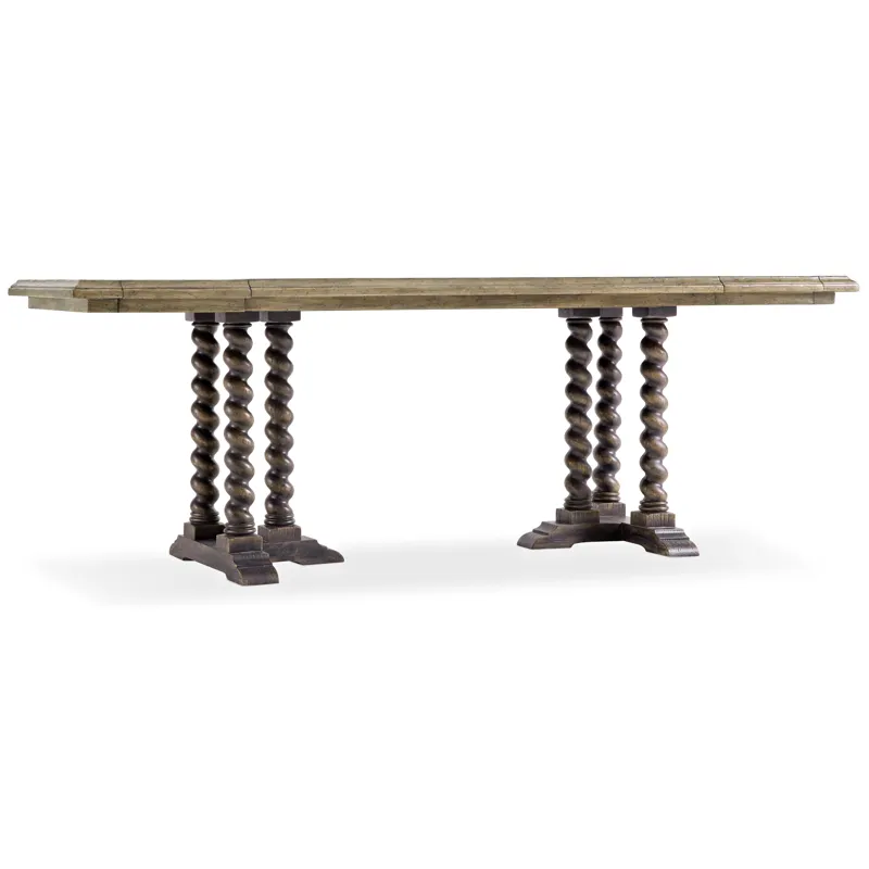 La Grange 60in Friendship Table w/2-12in Leaves Silhouette