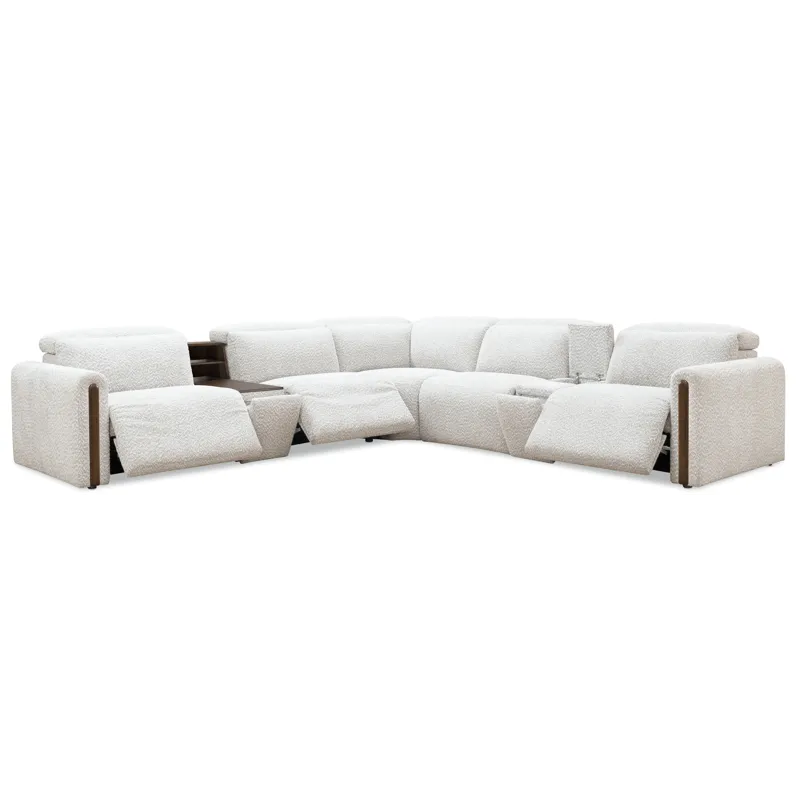 Hooker Ready-Made Upholstery Anaheim Seven-Piece Power Sectional