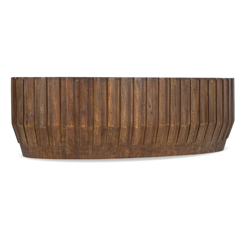 Commerce and Market Gears Oval Cocktail Table