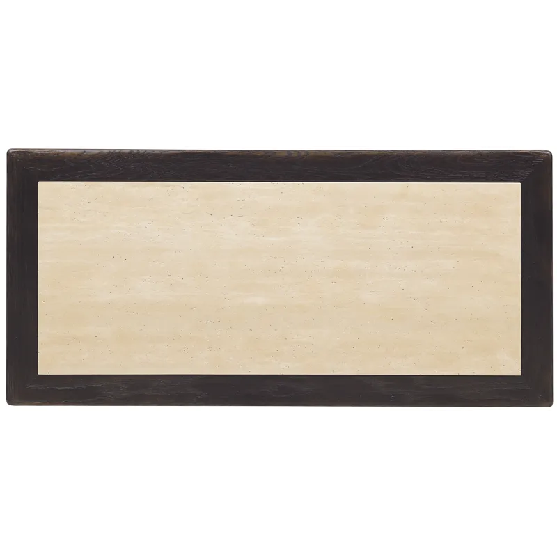 Driftwood One-Drawer Nightstand with Stone