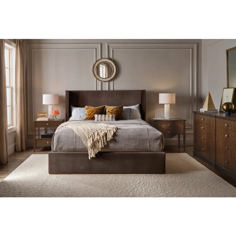 Archives California King Upholstered Panel Bed