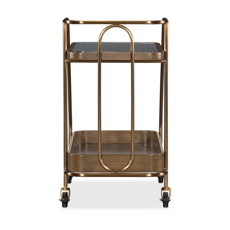 Commerce and Market Walnut Wine and Bar Cart