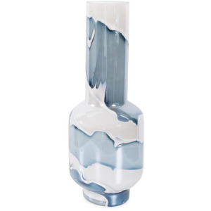Glacier Bay Layered Cylindrical Glass Bottle- Tall