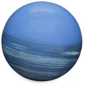 Madagascar Sapphire Decorative Metal Orbs- Large