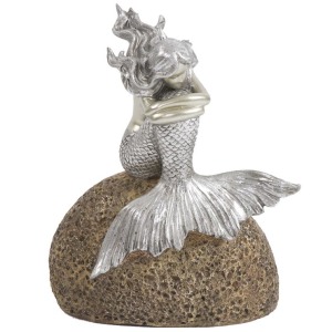 Mermaid On Rock Statue