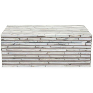Julianna Rectangular Mother of Pearl Low Box