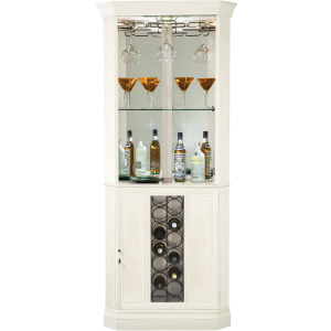 Piedmont V Corner Wine Cabinet