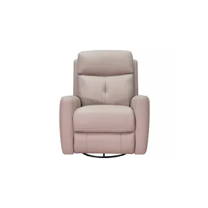 Sterling Power Headrest Swivel Glider Leather Recliner - Bedford Ash