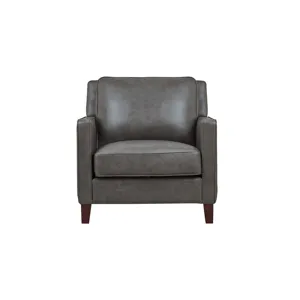 Ashby Leather Chair - Concord Gray