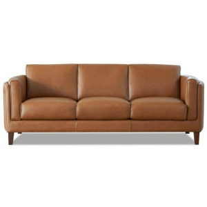 Maui Leather Sofa - Nutmeg
