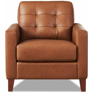 Aiden Leather Chair - Nutmeg