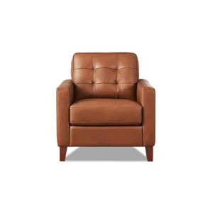 Aiden Leather Chair - Nutmeg