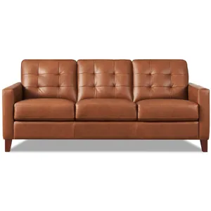 Aiden Leather Sofa - Nutmeg