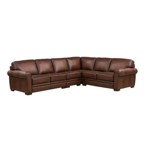 Brookfield Leather 4-Piece - Caramel