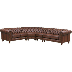 Alton Bay Leather 4-Piece - Caramel