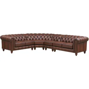 Alton Bay Leather 4-Piece - Caramel