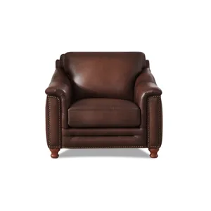 Belfast Leather Chair - Caramel