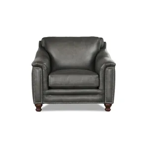 Belfast Leather Chair - Ash