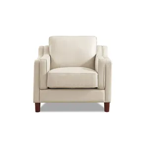Bella Leather Chair - Vanilla