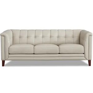 Arvo Leather Sofa - Vanilla