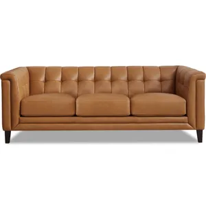 Arvo Leather Sofa - Cognac