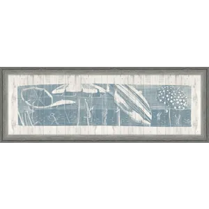 Beach Scene in Bay Blue