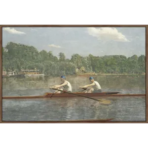 The Biglin Brothers Racing on Canvas by Thomas Eakins, 1872