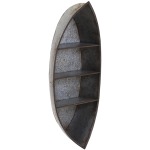 Nelson Galvanized Canoe Wall Shelf