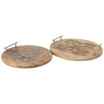 Aceline Metal Inlay Trays - Set of 2