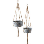 Abelina Macrame Hanging Planters - Set of 2