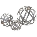Demi Galvanized Spheres - Set of 3