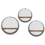 Laurel Round Wall Shelves - Set of 3