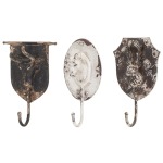 Burns Metal Animal Wall Hooks - Ast 3