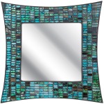 Aramis Mosaic Glass Wall Mirror