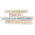 Pet Sayings Wall Decor - Set of 4