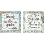Inspirational Garden Themed Decor - Ast 2