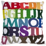 Rainbow ABC Pillow