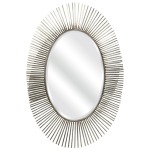 Navio Silver Leaf Abstract Wall Mirror