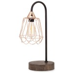 Tilton Copper and Wood Table Lamp