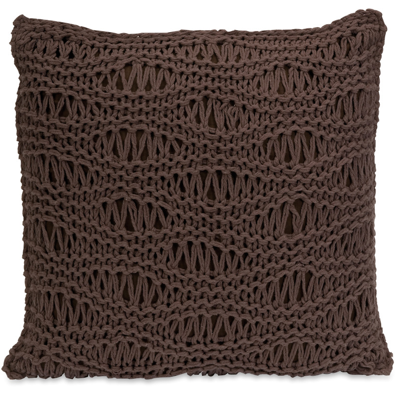 Satoria Chocolate Crochet Pillow