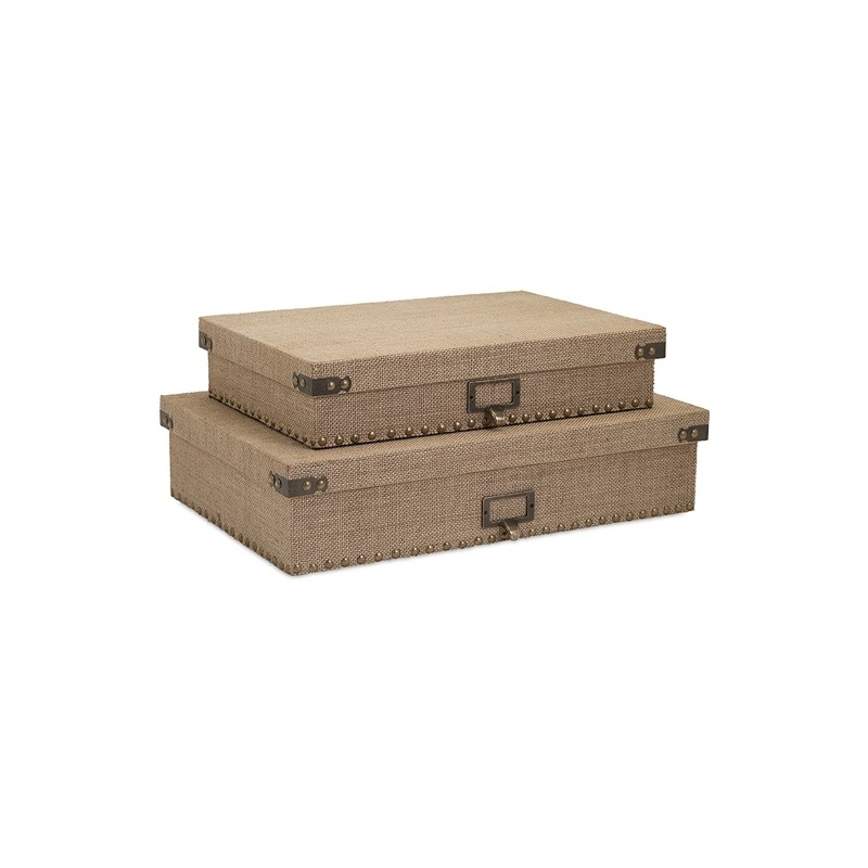 Corbin Document Boxes - Set of 2