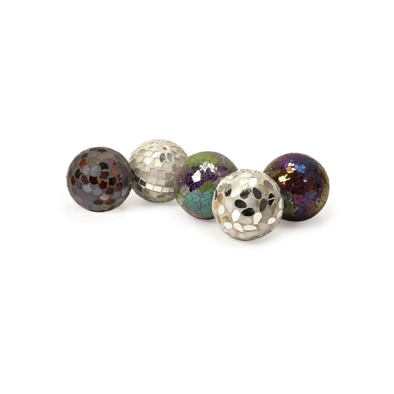 Abbot Mosaic Deco Balls - Set of 5