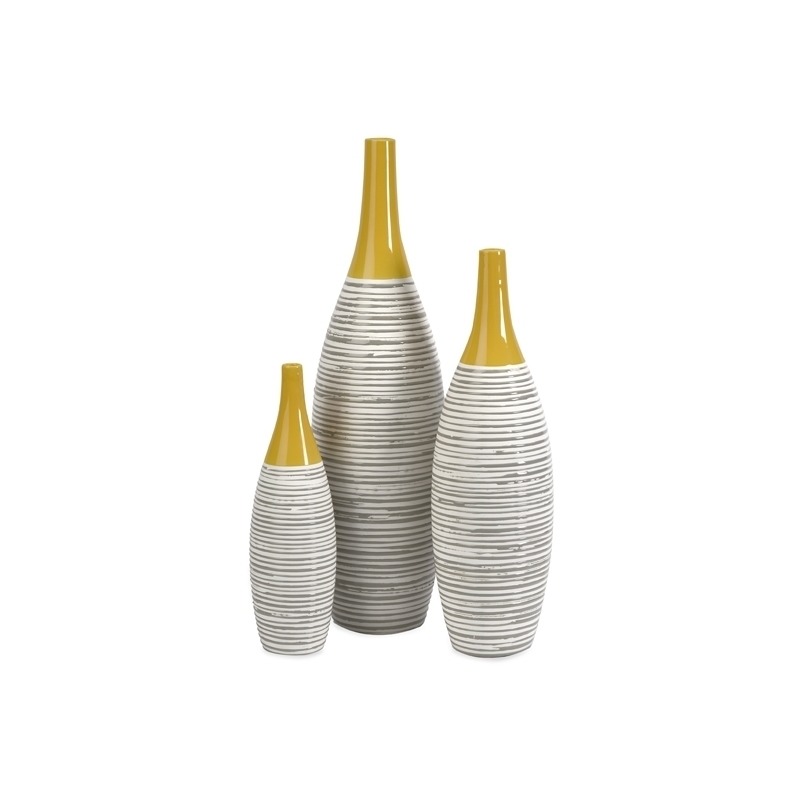 Andean Multi Glaze Vases-Set of 3