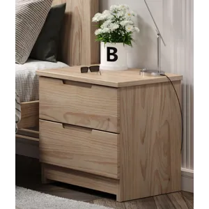2 Drawer Nightstand - Sandstone