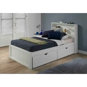 Newport Bookcase Bed - White