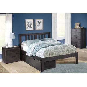 Portland Platform Bed - Ebony