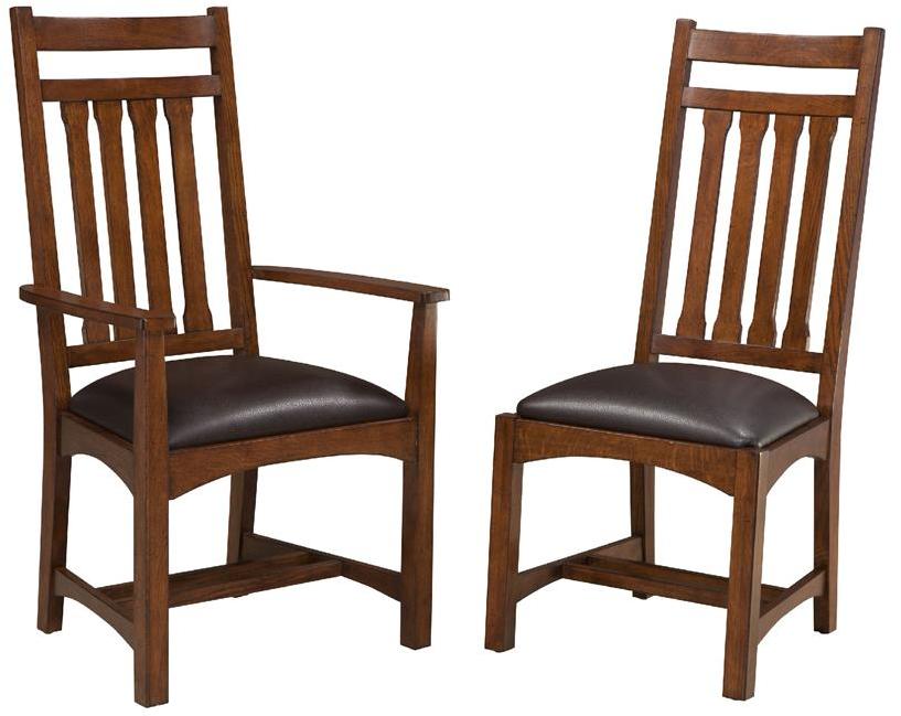 Oak Park Arm Chair Narrow Slats w/Cushion OPCH925CAMISRTA by