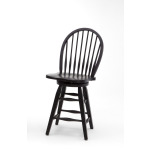 Rustic Traditions 24" Black Windsor Barstool