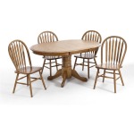 Classic Oak 42x60 Laminate Pedestal Table